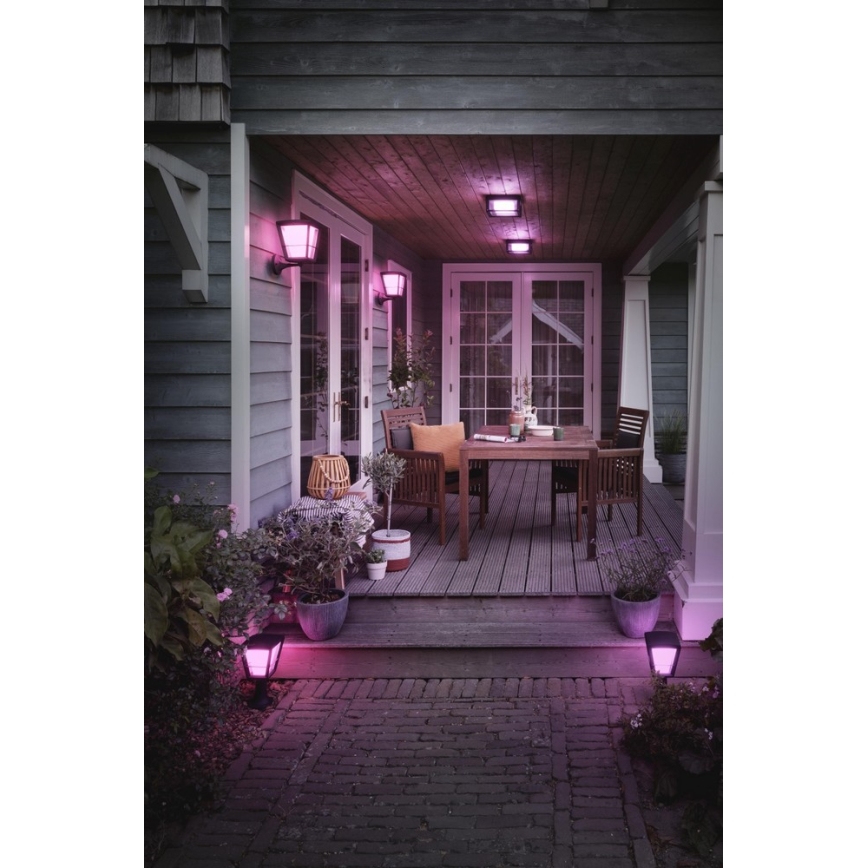 Philips - LED RGBW šviesos reguliavimas lauko lempa Hue ECONIC LED/15W/230V IP44
