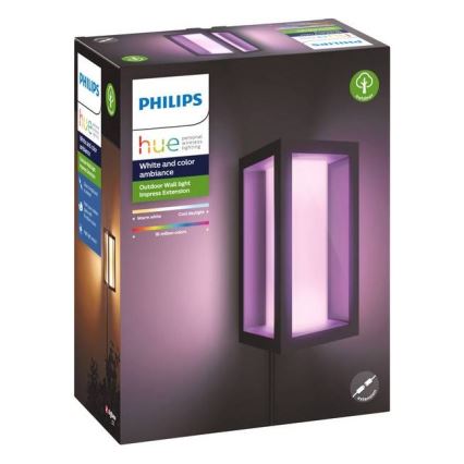 Philips - LED RGBW Reguliuojamas lauko sieninis šviestuvas Hue IMPRESS 2xLED/8W/24V 2000-6500K IP44