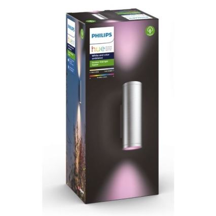 Philips - LED RGBW Reguliuojamas lauko sieninis šviestuvas Hue APPEAR 2xLED/8W/230V IP44