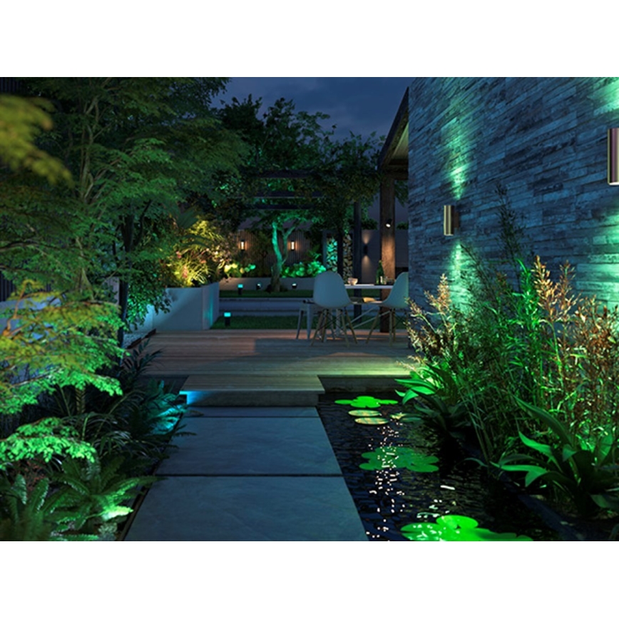 Philips - LED RGBW Reguliuojamas lauko sieninis šviestuvas Hue APPEAR 2xLED/8W/230V IP44