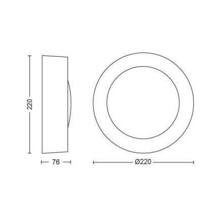 Philips - LED RGBW Reguliuojamas lauko sieninis šviestuvas Hue DAYLO LED/15W/230V 2000-6500K IP44