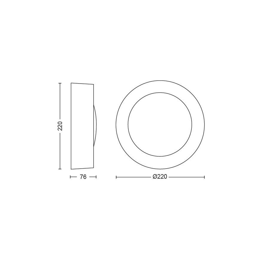 Philips - LED RGBW Reguliuojamas lauko sieninis šviestuvas Hue DAYLO LED/15W/230V 2000-6500K IP44