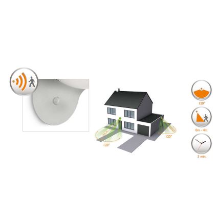 Philips 17808/87/16 - LED apšvietimas, įkraunamas saulės energija su jutikliu MYGARDEN DUSK 1xLED/1W/3,7V 2200 mAh IP44