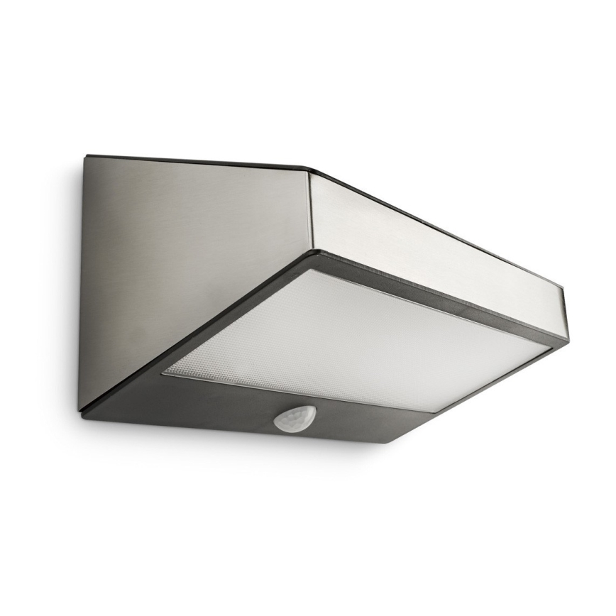 Philips 17811/47/16 - Saulės energija įkraunamas LED šviestuvas su judesio jutikliu MYGARDEN GREENHOUSE LED/15W