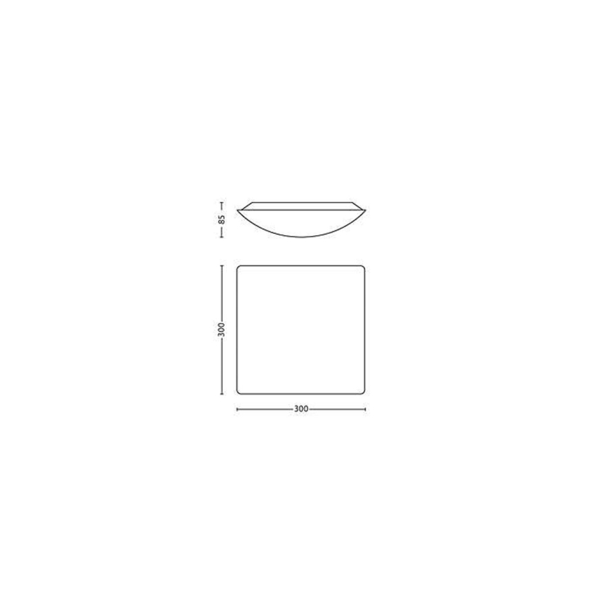Philips - Lubinis LED šviestuvas 1xLED/17W/230V