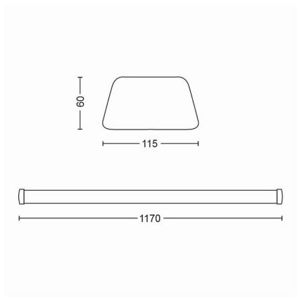 Philips - LED Šviestuvai, montuojami po spintelėmis LED/50W/230V 4000K