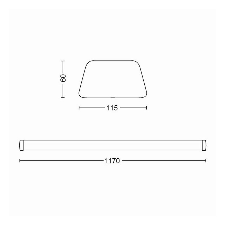 Philips - LED Šviestuvai, montuojami po spintelėmis LED/50W/230V 4000K