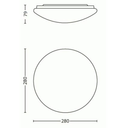 Philips - LED lubinis šviestuvas LED/9,6W/230V