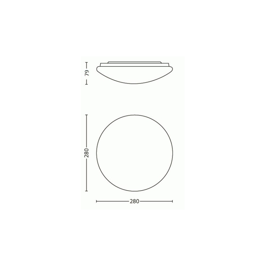 Philips - LED lubinis šviestuvas LED/9,6W/230V
