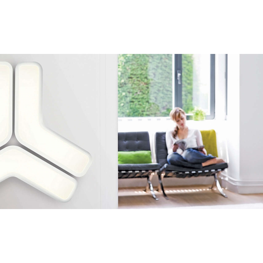 Philips 33100/31/16 - Sieninis šviestuvas MYLIVING PLAYFUL 2x2G7/11W balta