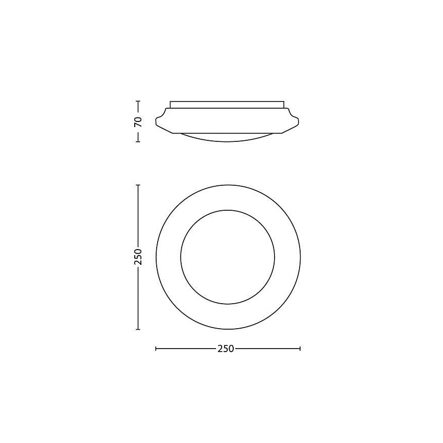 Philips - LED lubinis šviestuvas LED/6W/230V 2700K