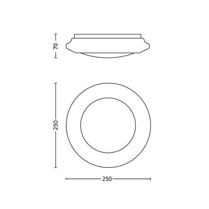Philips - LED lubinis šviestuvas LED/6W/230V 4000K