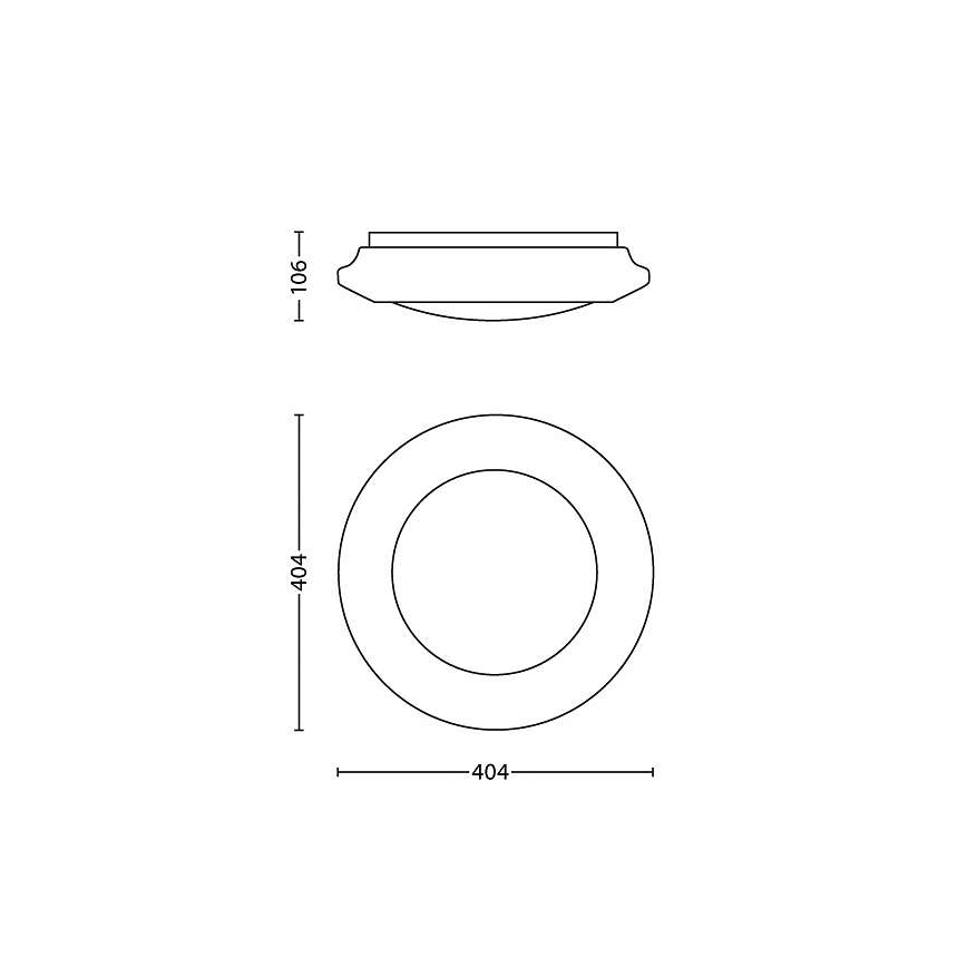 Philips - LED lubinis šviestuvas LED/22W/230V 2700K