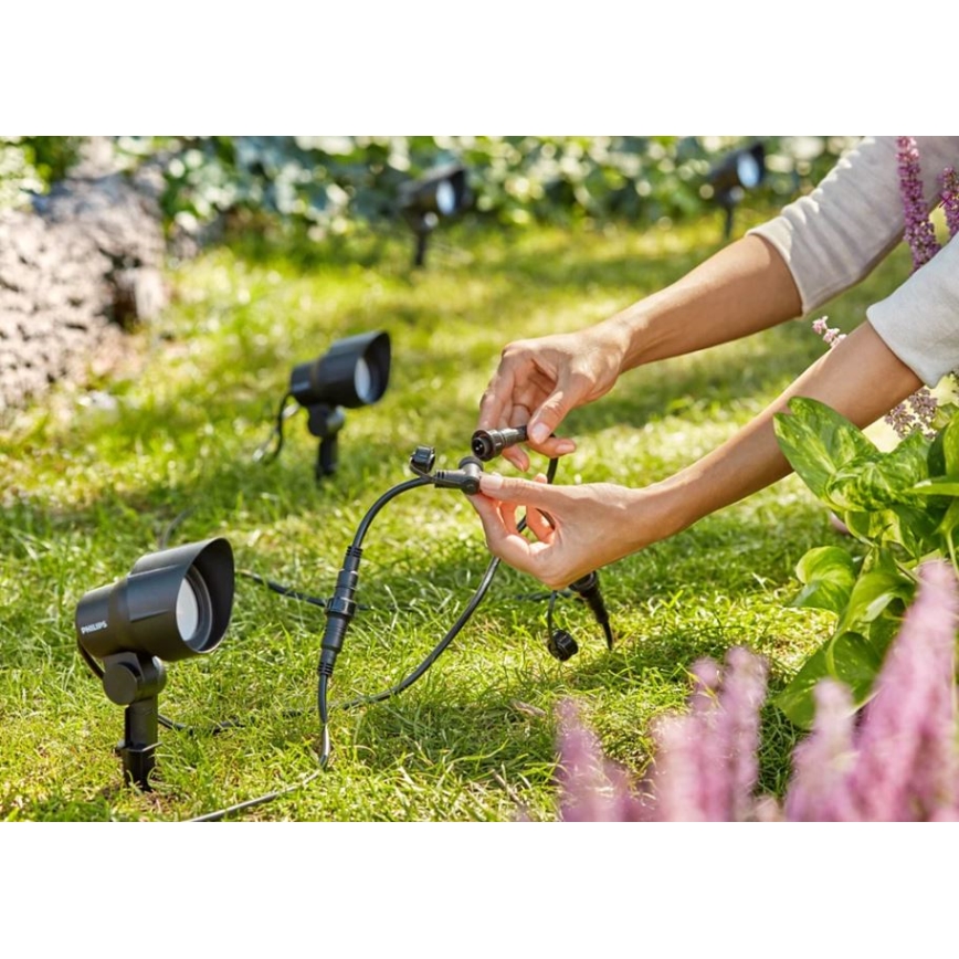 Philips - RINKINYS 3x LED Lauko taškinis šviestuvas LED/6W/230V 2700K IP44