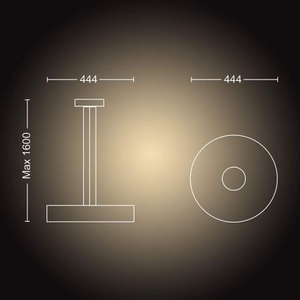 Philips - LED Reguliuojamas pakabinamas sietynas Hue FAIR LED/33,5W/230V + VP