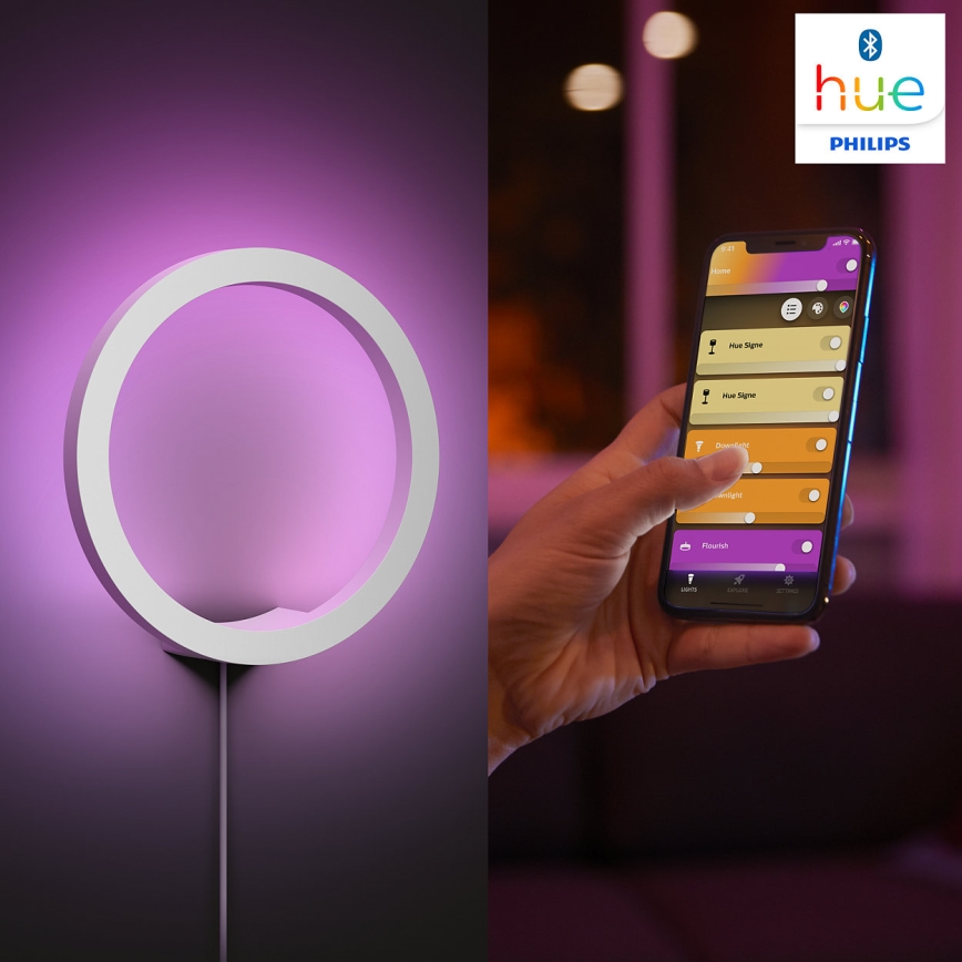 Philips - LED RGBW Pritemdomi sieniniai šviestuvai Hue SANA White ir Color Ambiance LED/20W/230V