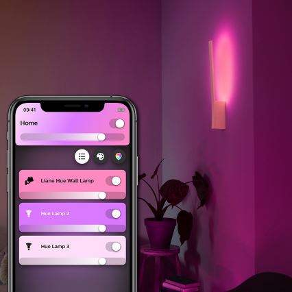 Philips - LED RGBW Pritemdomi sieniniai šviestuvai Hue LIANE White And Color Ambiance 1xLED/12W/230V