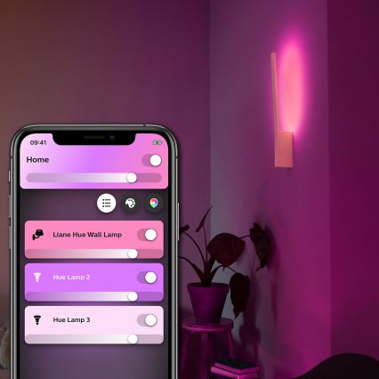 Philips - LED RGBW dimeriuojamas sieninis šviestuvas Hue LIANE White And Color Ambiance LED/12W/230V