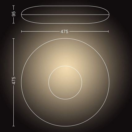 Philips - LED Reguliuojamas šviestuvas Hue CHER LED/33,5W/230V + VP