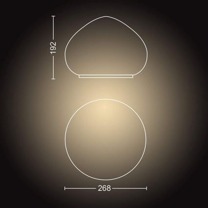 Philips - LED reguliuojama šviesos lempa Hue WELLNER 1xE27/8,5W/230V + nuotolinis valdymas