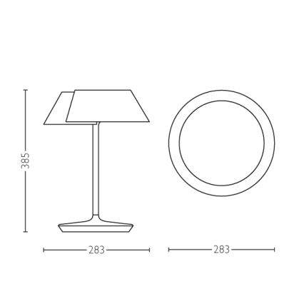 Philips 49023/31/P1 - LED stalo šviestuvas INSTYLE NONAGON 1xLED/7W/230V pritemdomas