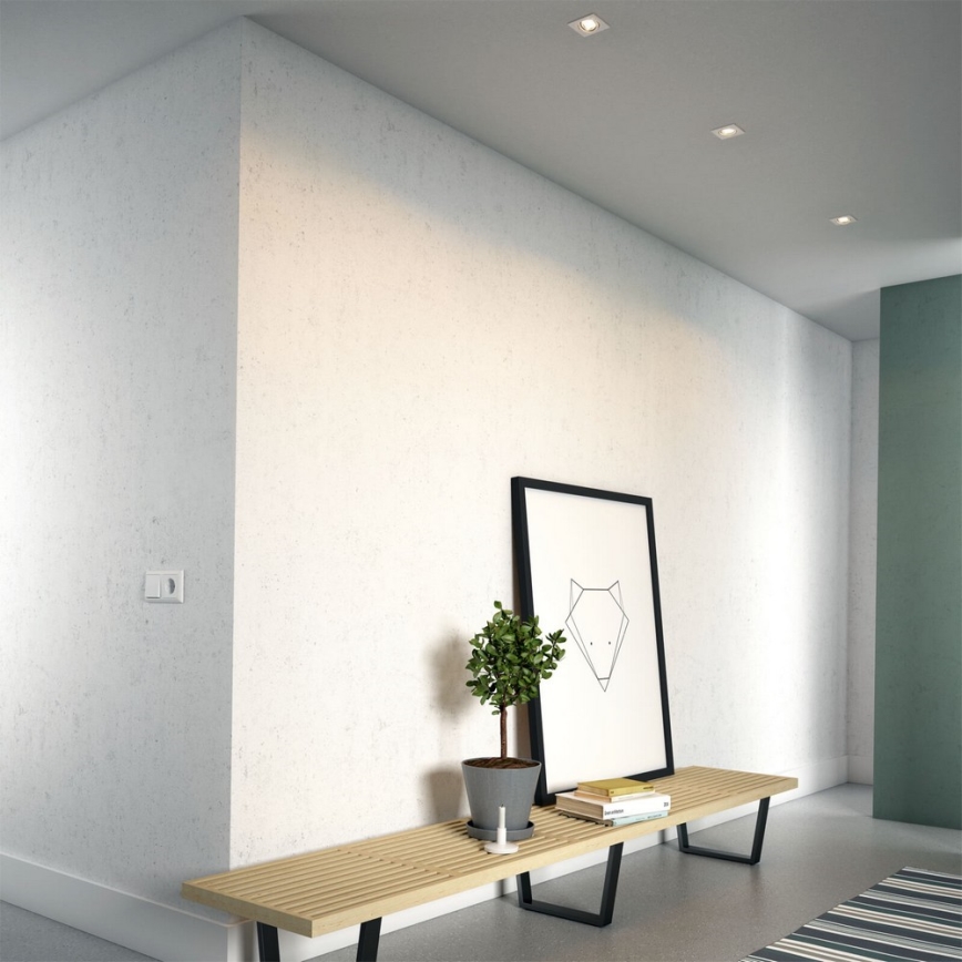 Philips 50123/31/P0 - KOMPLEKTAS 3x LED pritemdomas įleidžiamas lubinis šviestuvas MYLIVING CASEMENT LED/4,5W/230V