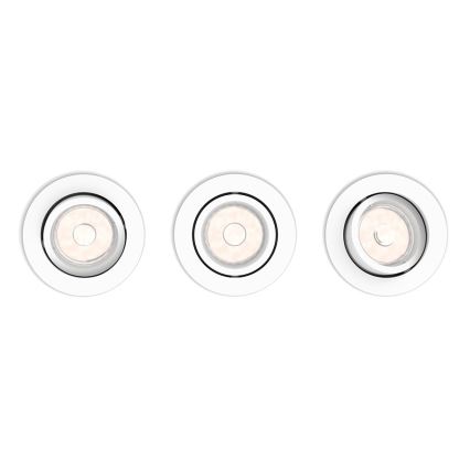Philips - RINKINYS 3x Įleidžiami lubiniai šviestuvai 1xGU10/5 5W/230V