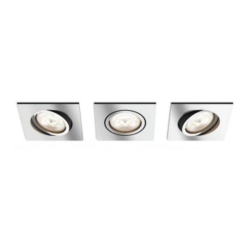 Philips  50393/11/P0 - RINKINYS 3xLED Pritemdomas šviestuvas SHELLBARK LED/4,5W/230V