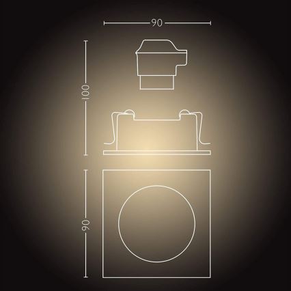 Philips  - Pritemdomas LED šviestuvas Hue MILLISKIN 1xGU10/5W/230V