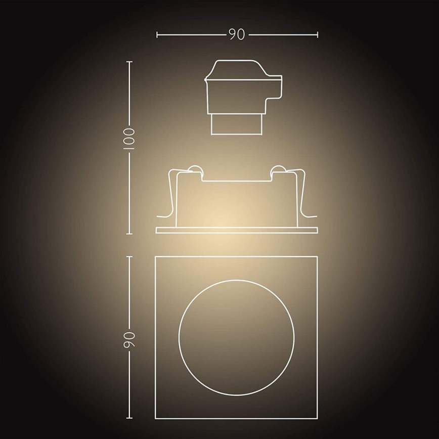 Philips  - Pritemdomas LED šviestuvas Hue MILLISKIN 1xGU10/5W/230V