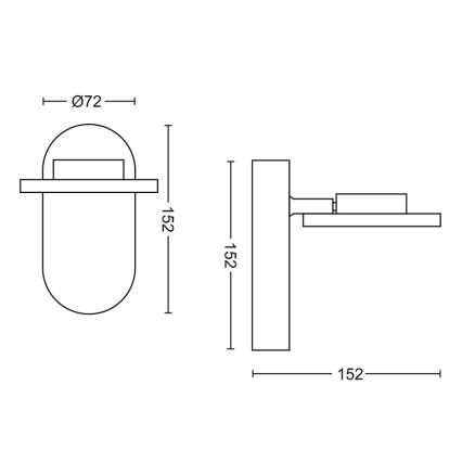 Philips - Pritemdomas akcentinis LED šviestuvas 1xLED/4,5W/230V