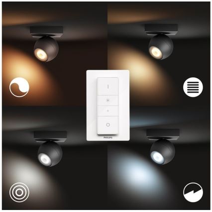 Philips - Reguliuojamas akcentinis LED šviestuvas Hue BUCKRAM 1xGU10/5W/230V