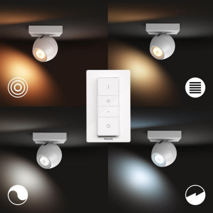 Philips - LED Reguliuojamas akcentinis šviestuvas Hue BUCKRAM 1xGU10/5W/230V