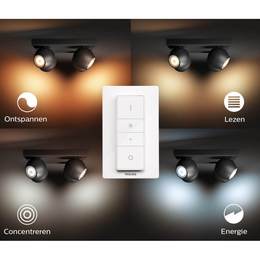 Philips - Reguliuojamas akcentinis LED šviestuvas Hue BUCKRAM 4xGU10/5W/230V