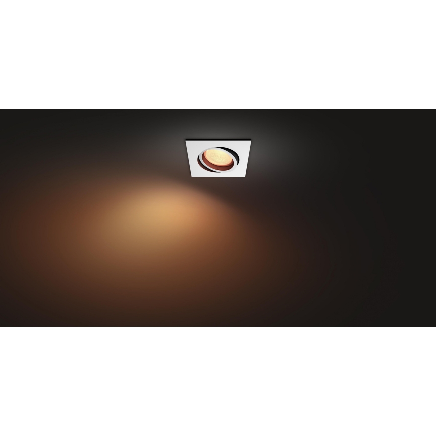 Philips - LED RGB Pritemdomas įleidžiamas lubinis šviestuvas Hue CENTURA 1xGU10/5,7W/230V