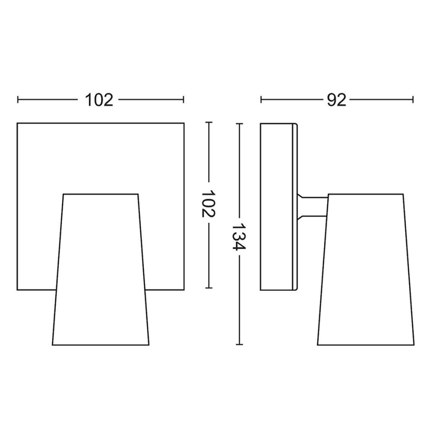 Philips - LED Kryptinis šviestuvas 1xGU10/5,5W/230V