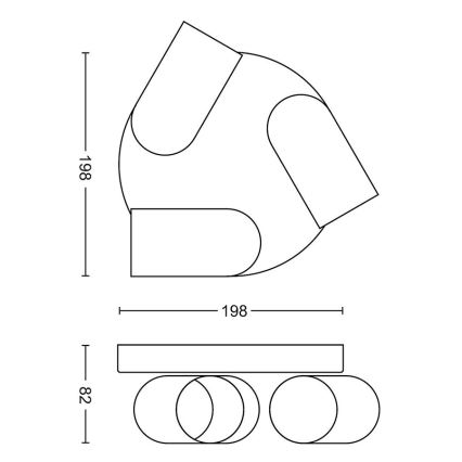 Philips - Akcentinis šviestuvas 3xGU10/5,5W/230V