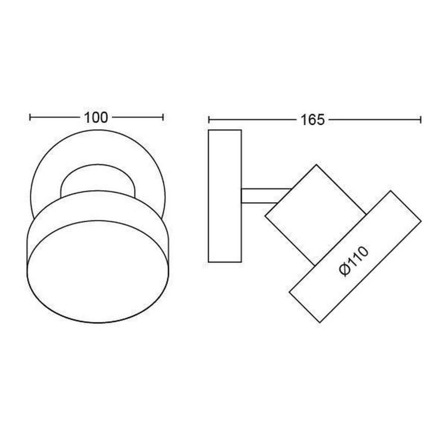 Philips 50601/30 / P0 - LED Akcentinis šviestuvas BUKKO LED/4,5W/230V