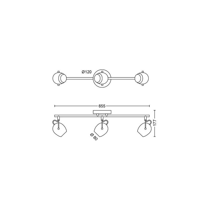 Philips - LED akcentinis šviestuvas 3xLED/4,5W/230V