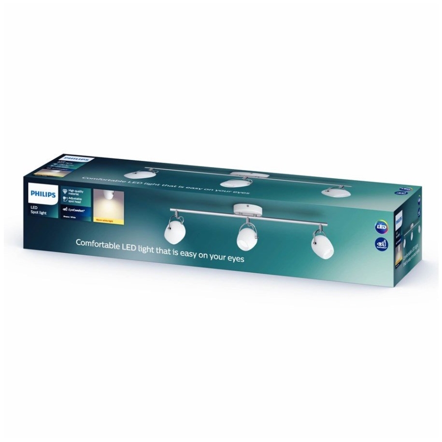 Philips 50613/31/P0 - LED akcentinis šviestuvas RIVANO 3xLED/4,3W/230V