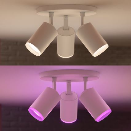 Philips - LED RGBW Pritemdomi akcentiniai šviestuvai Hue FUGATO 3xGU10/5,7W/230V