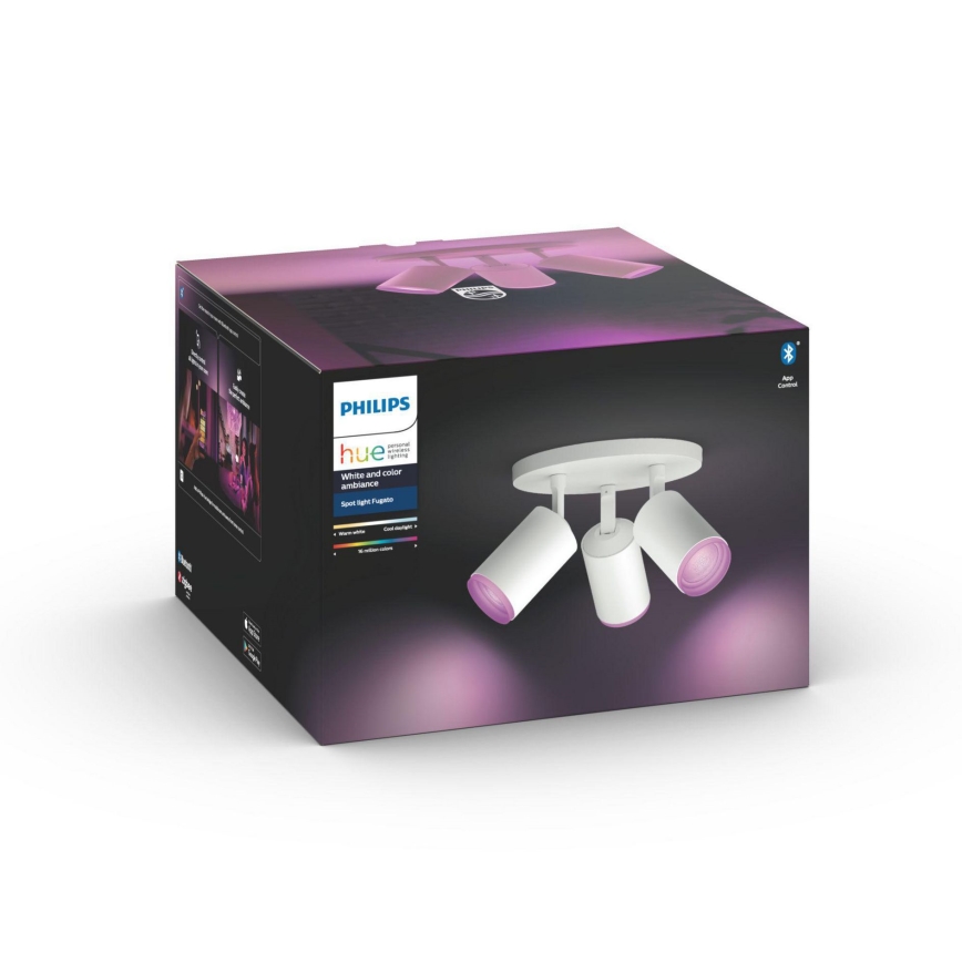 Philips - LED RGBW Pritemdomi akcentiniai šviestuvai Hue FUGATO 3xGU10/5,7W/230V
