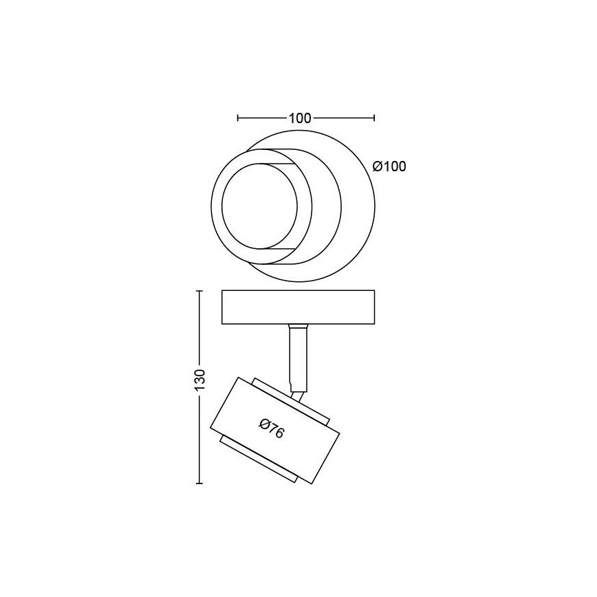 Philips 50651/30/P0 - LED Akcentinis šviestuvas FERANO LED/4,3W/230V