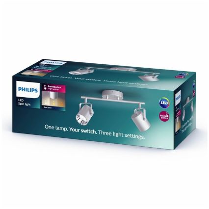 Philips 50662/14/P0 - LED taškinis šviestuvas BYRE 2xLED/4,3W/230V 2200/2500/2700K