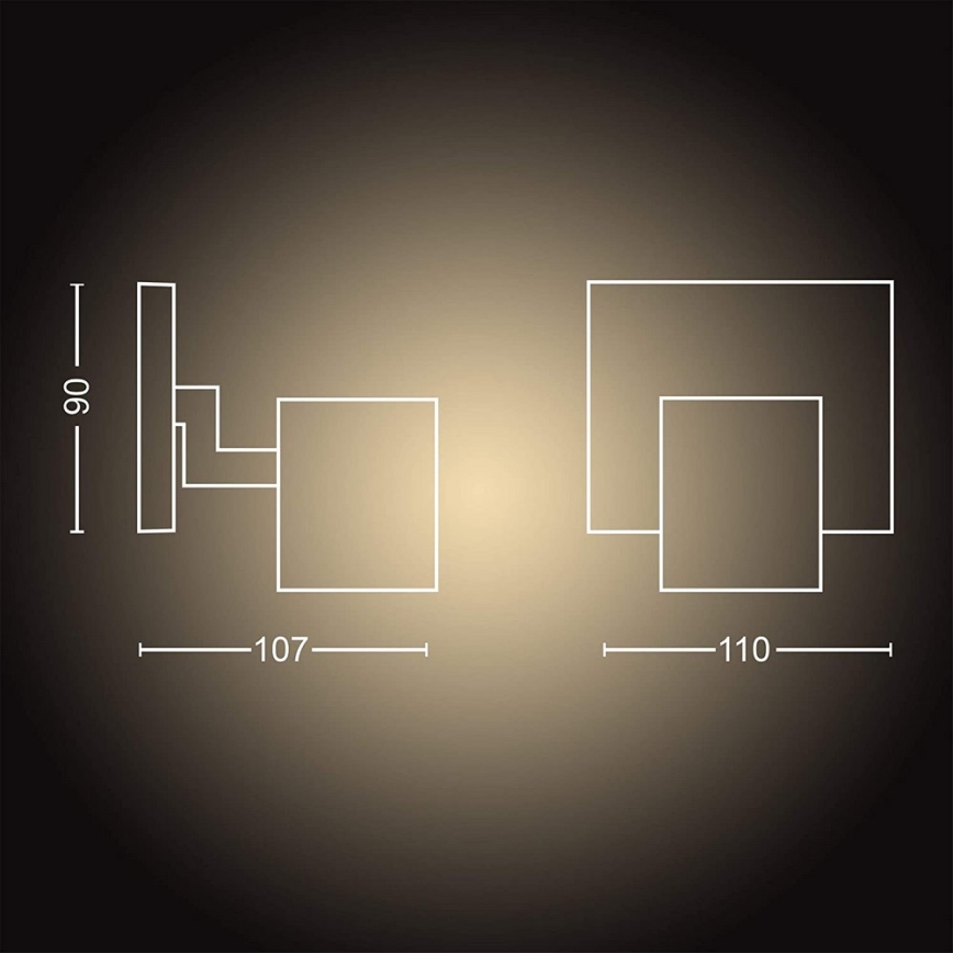 Philips - LED reguliuojamas šviestuvas Hue RUNNER 1xGU10/5W/230V + nuotolinio valdymo pultas