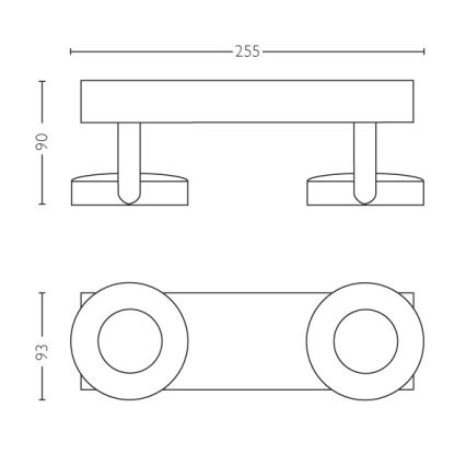 Philips - Reguliuojamas akcentinis šviestuvas 2xLED/4.5W