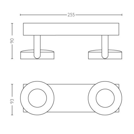 Philips - Reguliuojamas akcentinis šviestuvas 2xLED/4.5W