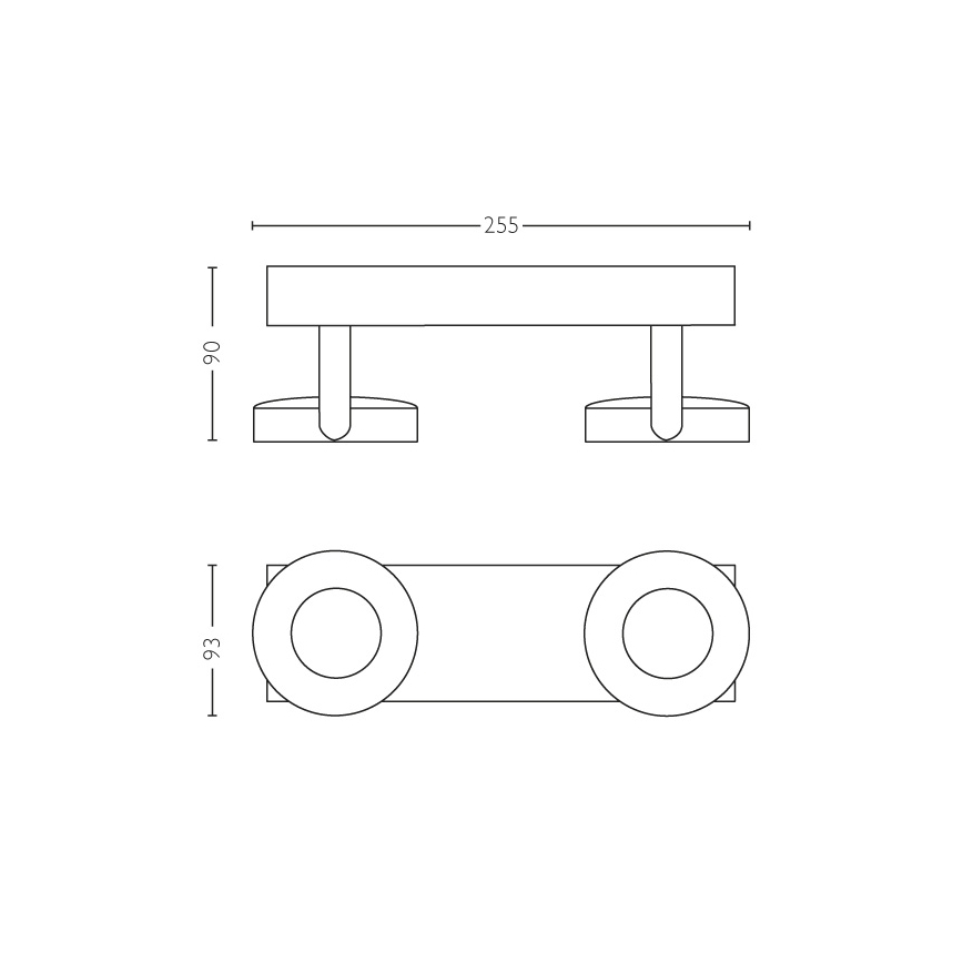 Philips - Reguliuojamas akcentinis šviestuvas 2xLED/4.5W