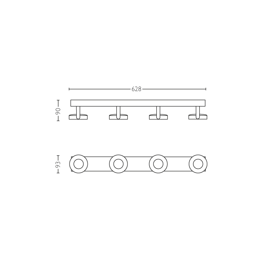 Philips - Reguliuojamas akcentinis šviestuvas 4xLED/4.5W