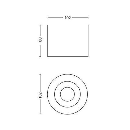 Philips - LED Reguliuojamas akcentinis šviestuvas1xLED/4.5W/230V